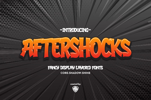 Aftershocks Font for Bold Design