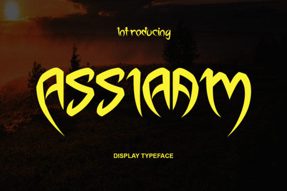 Assiaam: A Beautiful Display Font with an Arabian Look for Stunning Projects