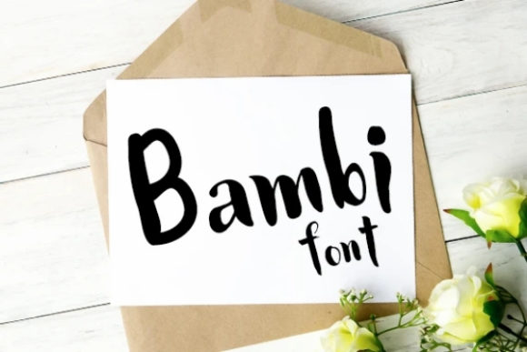 Bambi Font Adds Playfulness to Your Designs