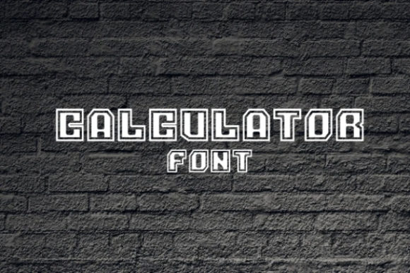 Calculator: A Beautiful Display Font for Modern Design