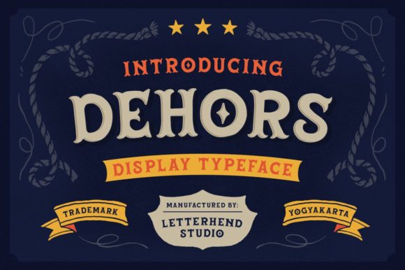 Discover the Timeless Charm of Dehors Font: A Unique Display Font for Modern Design