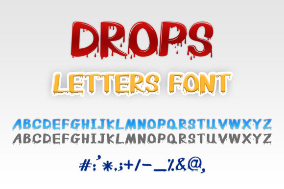 Drops Letters: A Bold Display Font That Elevates Your Design