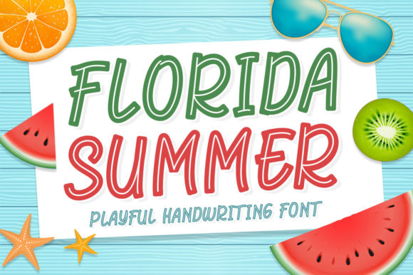 Florida Summer Font for Creative Projects