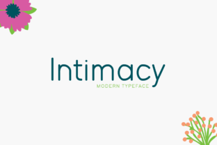 Intimacy Font for Modern Creativity