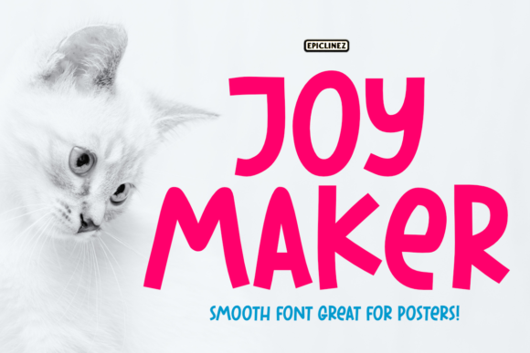 Joy Maker: A Fun and Friendly Display Font for Creative Projects