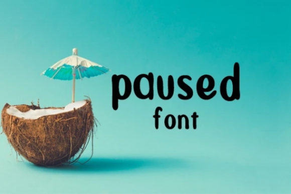 Paused Font: A Playful Touch for Creative Projects