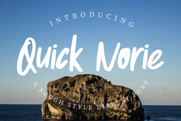 Quick Norie: A Playful Font for Bold Branding and Creative Projects