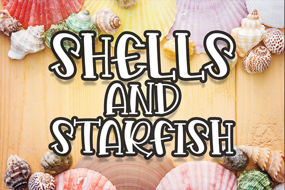 Shells and Starfish: A Versatile Font for Creative Expression