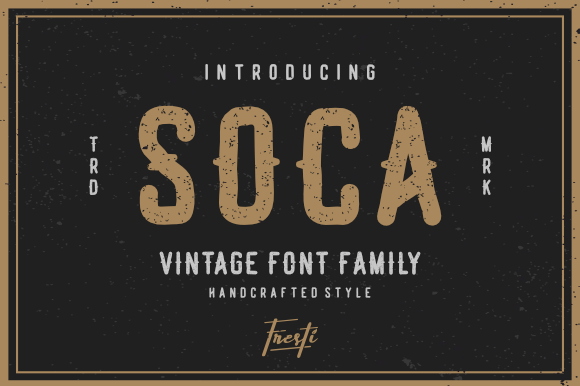 Soca: A Vintage-Inspired Font That Breathes Nostalgia into Modern Design