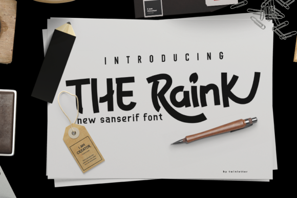 The Raink: A Versatile Display Font for Creative and Professional Workflows